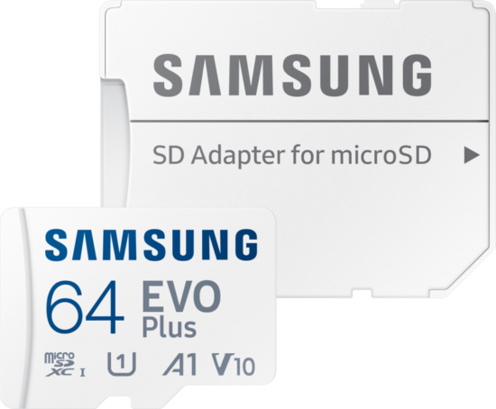 Samsung EVO Plus (2024) microSD 64GB + SD Adapter
