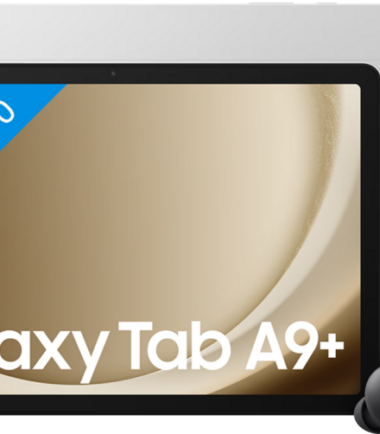 Samsung Galaxy Tab A9 Plus 11 inch 64GB Wifi Zilver + Buds FE Zwart