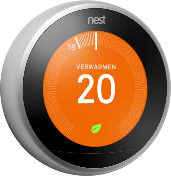 Google Nest Thermostaat Zilver