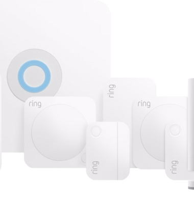 Ring Alarmsysteem met 4 sensoren + Stick Up Cam Wit + Video Doorbell