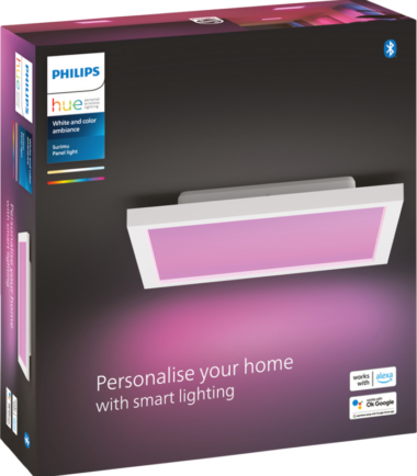 Philips Hue Surimu paneellamp White and Color vierkant wit