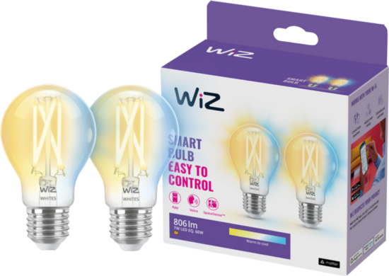 WiZ Filament lamp 2-pack - Warm tot Koelwit Licht - E27