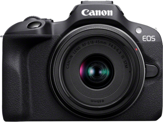 Canon EOS R100 Zwart + 18-45mm