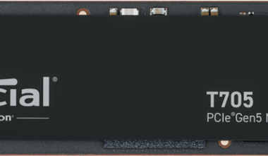 Crucial T705 1TB Heatsink PCIe 5.0 M.2 SSD