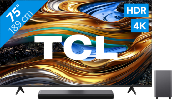 TCL 4K LED 75P71B (2024) + soundbar