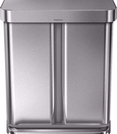 Simplehuman Rectangular Liner Pocket 24 + 34 Liter Rvs