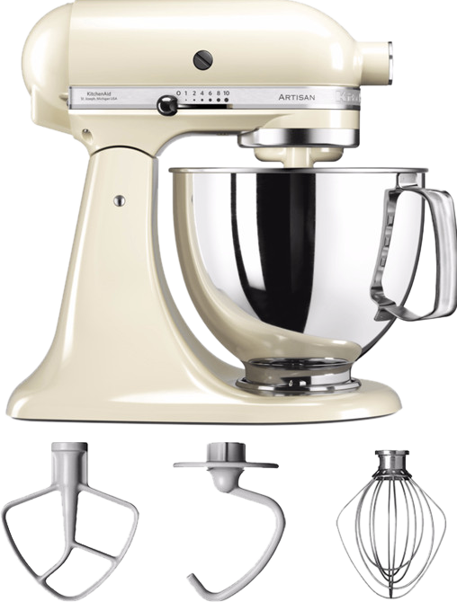 KitchenAid Artisan Mixer 5KSM125 Amandelwit KitchenAid Artisan Mixer 5KSM125 Amandelwit - Keukenmixers