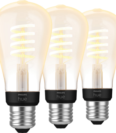 Philips Hue Filamentlamp White Ambiance Edison E27 3-pack