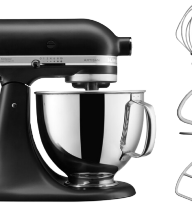 KitchenAid Artisan Mixer 5KSM125EBM Mat Zwart - Keukenmixers