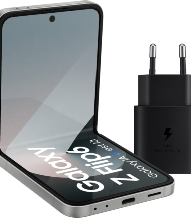 Samsung Galaxy Z Flip 6 256GB Zilver 5G + Samsung Oplader 25W Zwart