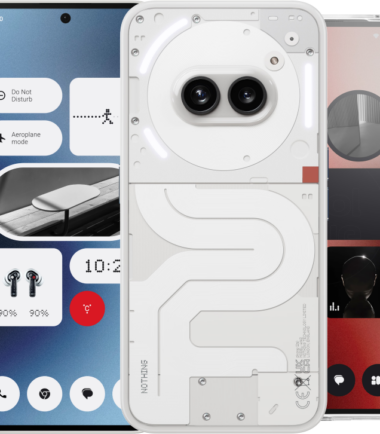 Nothing Phone (2a) 128GB Wit 5G + Back Cover Transparant
