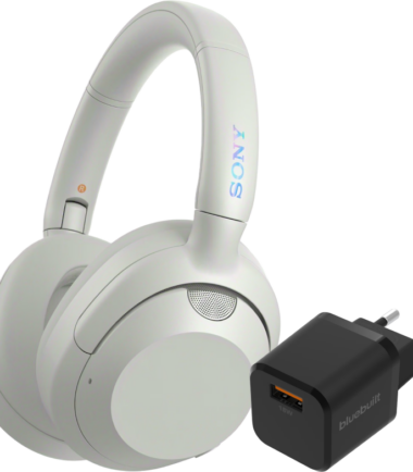 Sony ULT Wear Wit + BlueBuilt Quick Charge Oplader met Usb A Poort 18W Zwart