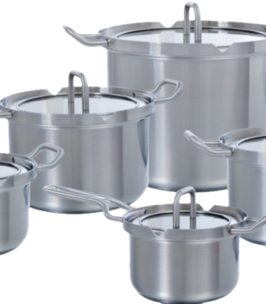 BK Q-linair Master Glas Pannenset 5-delig - Kookpannensets