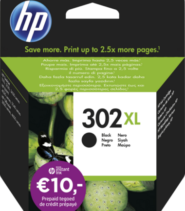 HP 302XL Cartridge Zwart