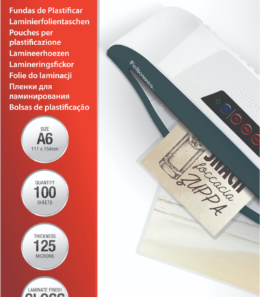 Fellowes Lamineerhoezen Capture 125 mic A6 (100 Stuks)