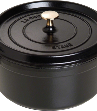 Staub Ronde Stoof-/Braadpan 24 cm Zwart - Braadpannen