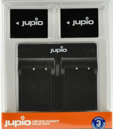 Jupio Kit: 2x Battery NP-W126S + USB Dual Charger