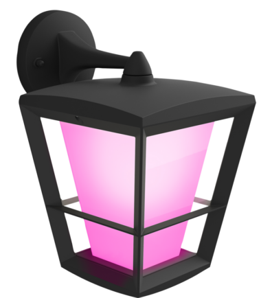 Philips Hue Econic muurlamp White and Color Zwart hangend