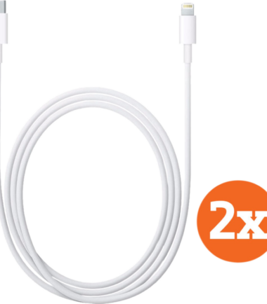 Apple Usb C naar Lightning Kabel 1m Kunststof Wit Duopack