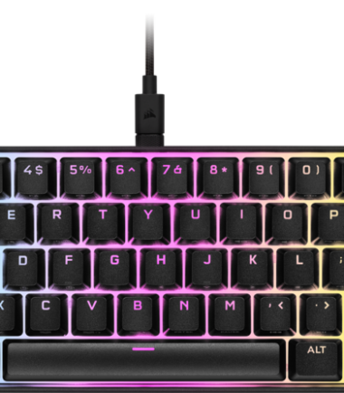 Corsair K65 RGB Mini Mechanisch Gaming Toetsenbord Cherry MX Red Azerty