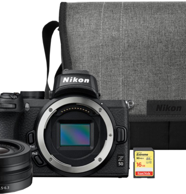 Nikon Z50 + 2x lens + Tas + SD