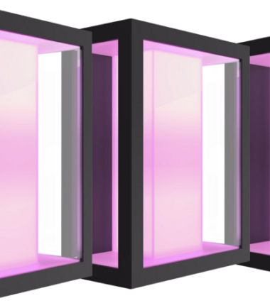 Philips Hue Impress muurlamp White and Color zwart breed 3-pack