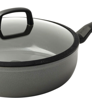 BK Balans Hapjespan met deksel 28 cm Grijs - Hapjespannen