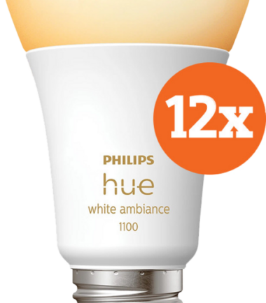 Philips Hue White Ambiance E27 1100lm 12-pack
