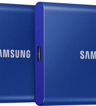 Samsung Portable SSD T7 1TB Blauw  - Duo Pack