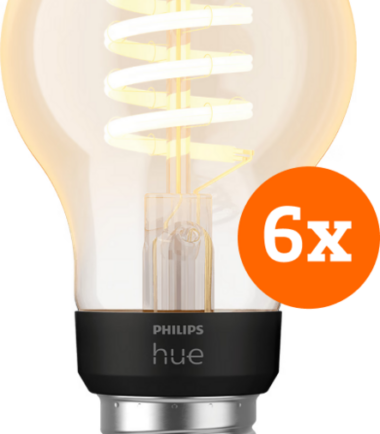 Philips Hue Filament White Ambiance Standaard 6-pack