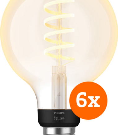 Philips Hue Filament White Ambiance Globe 6-pack