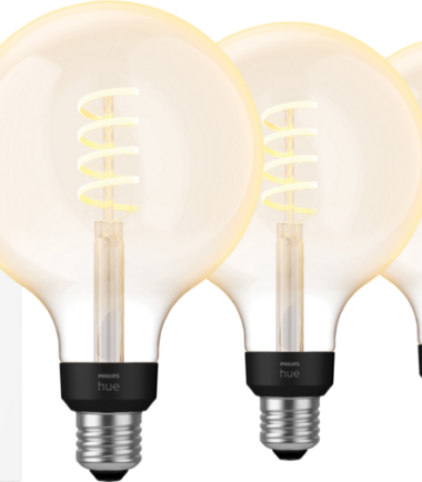 Philips Hue Filament White Ambiance Globe XL 3-pack + dimmer
