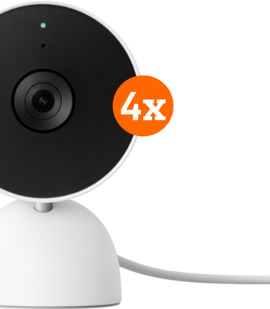 Google Nest Cam Indoor Wired 4-pack
