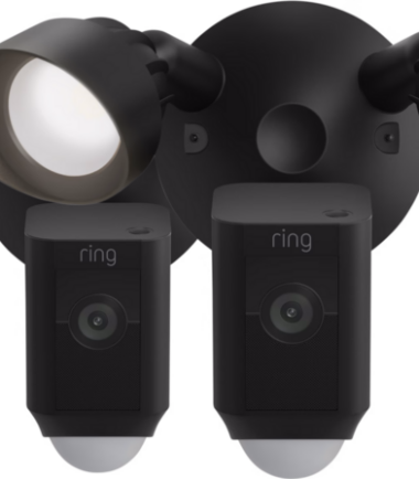 Ring Floodlight Cam Wired Plus Zwart Duo-pack