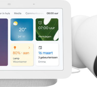 Google Nest Cam 5-pack + Google Nest Hub 2