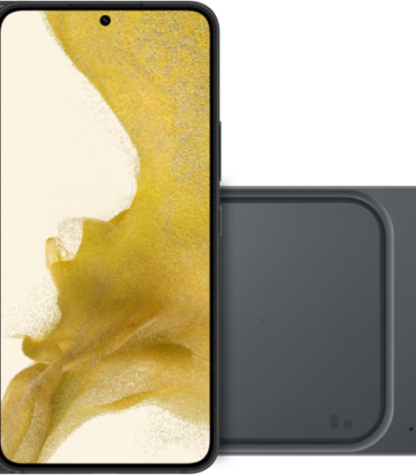 Samsung Galaxy S22 256GB Zwart 5G + Samsung Duo Draadloze Oplader 15W