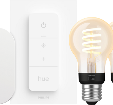 Philips Hue Filament White Ambiance Standaard 3-Pack Startpakket