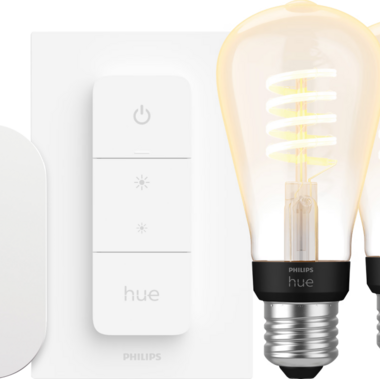 Philips Hue Filament White Ambiance Edison 3-Pack Startpakket