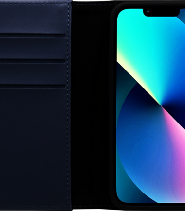 BlueBuilt Apple iPhone 14 Plus Book Case Leer Blauw