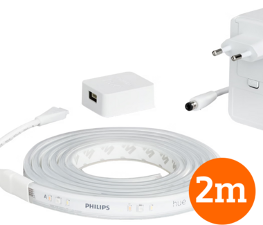 Philips Hue Lightstrip Plus White & Color 2m basisset + Draadloze dimmer