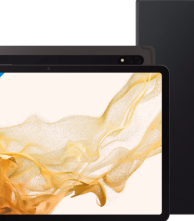 Samsung Galaxy Tab S8 11 inch 256GB Wifi Grijs + Book Case Zwart
