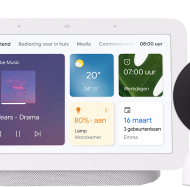 Google Nest Cam Indoor Wired 4-pack + Nest Deurbel + Nest Hub 2