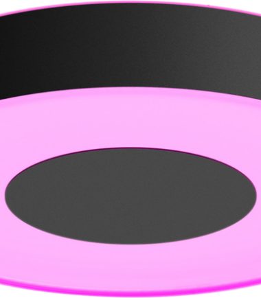 Philips Hue Xamento badkamerplafondlamp - wit en gekleurd licht - zwart - 38cm