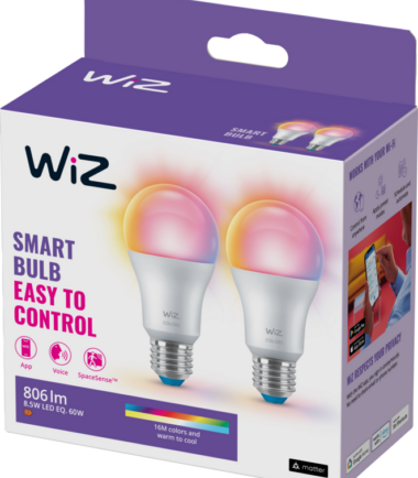 WiZ smart lamp - Gekleurd en wit licht - E27 - 2-pack