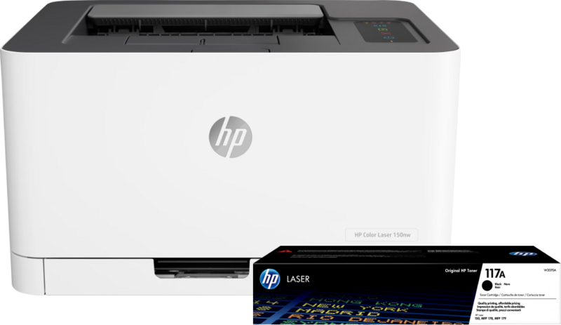 HP Color Laser MFP 150nw + 1 extra zwarte toner HP Color Laser MFP 150nw + 1 extra zwarte toner