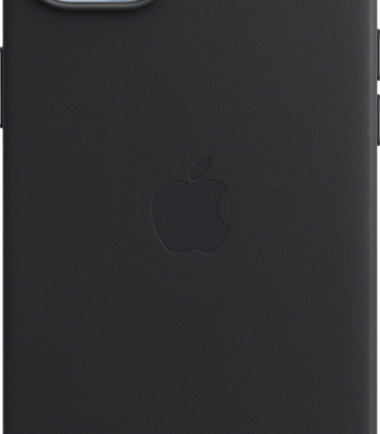 Apple iPhone 14 Plus Back Cover met MagSafe Leer Middernacht