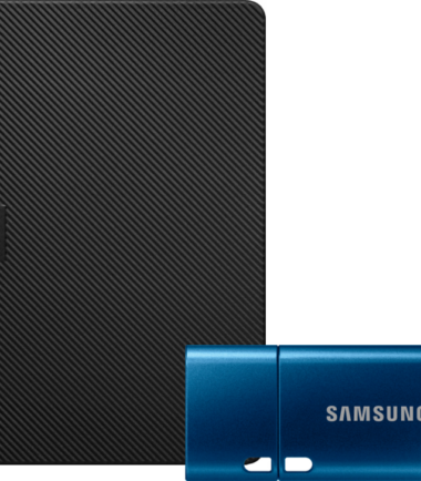 Seagate Expansion Portable 1TB + Samsung USB-C Flash Drive 64GB