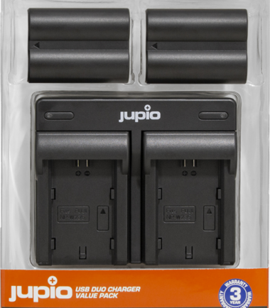 Jupio Kit: Battery NP-W235 (2x) + USB Dual Charger