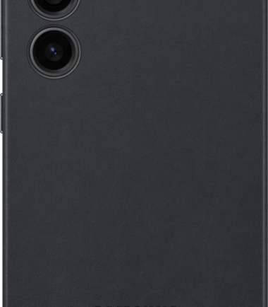 Samsung Galaxy S23 Back Cover Leer Zwart