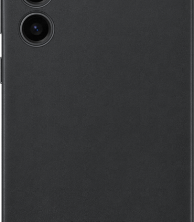 Samsung Galaxy S23 Plus Back Cover Leer Zwart